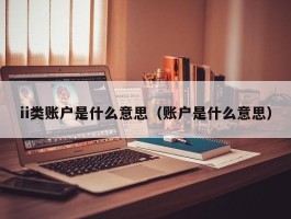 ii类账户是什么意思（账户是什么意思）