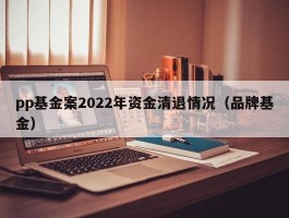 pp基金案2022年资金清退情况（品牌基金）