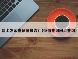 网上怎么查征信报告?（征信查询网上查询）