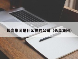 长高集团是什么样的公司（长高集团）